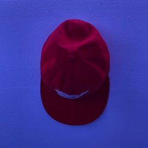 Red Fitted Hat 7 1/4